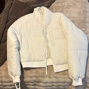 Women's White Puffer Jacket